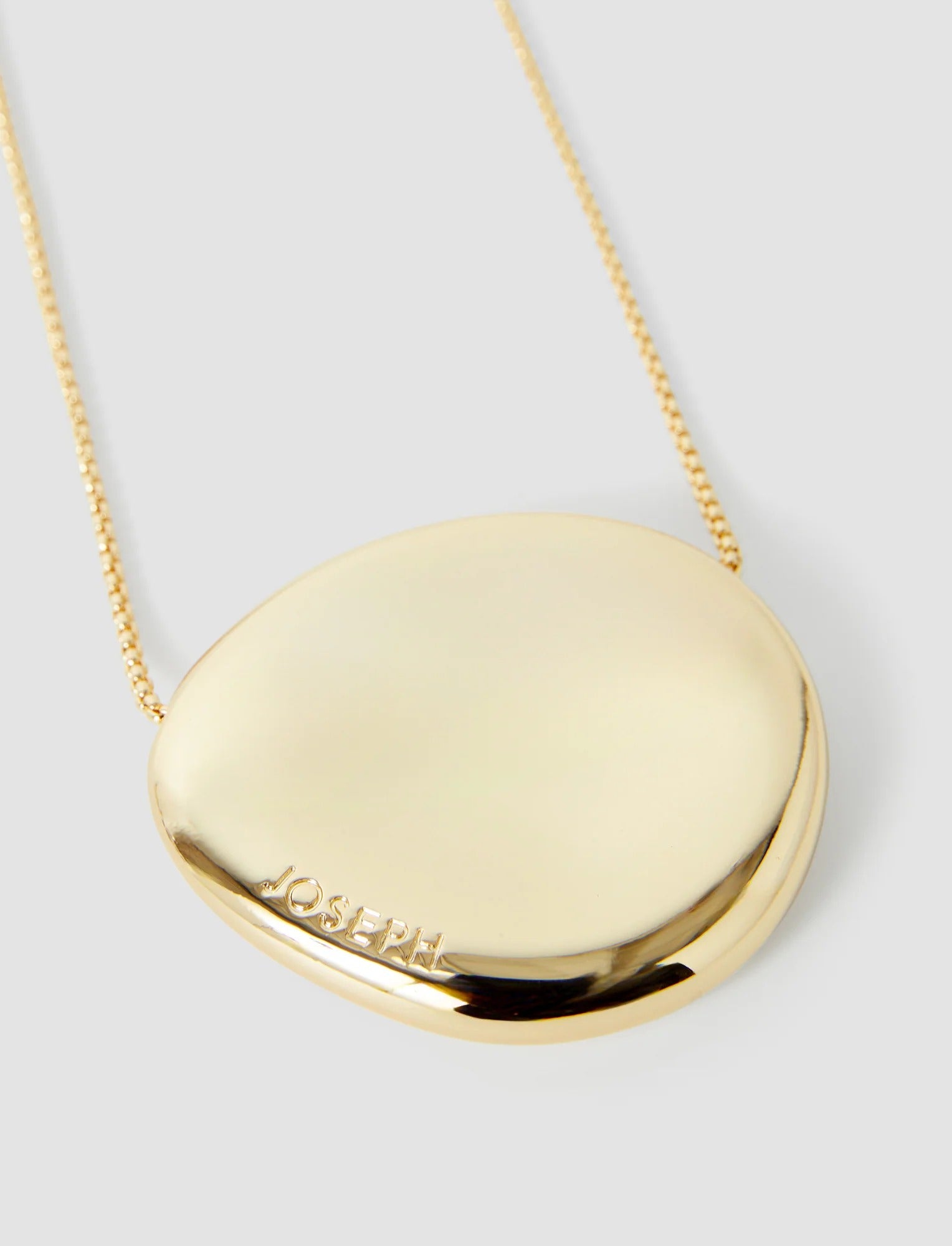 Bean Pendant Necklace Gold