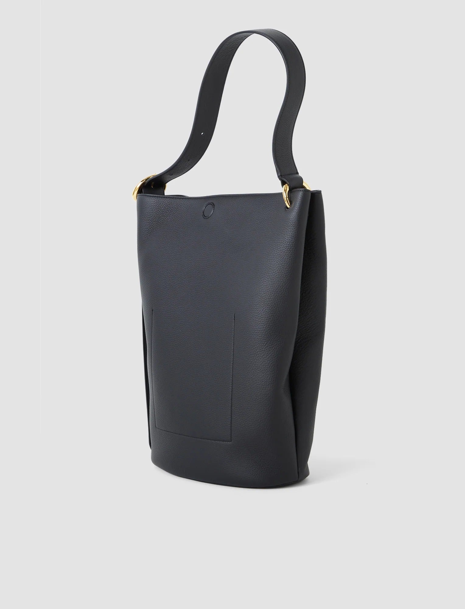 Bucket Bag Seta Leather Black