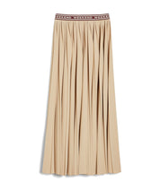 Studio Max Mara Bleu Pleated Skirt Sand