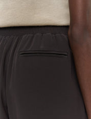 Nour Satin Twill Trousers Brown