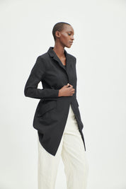 ALAM Long, black sporty blazer
