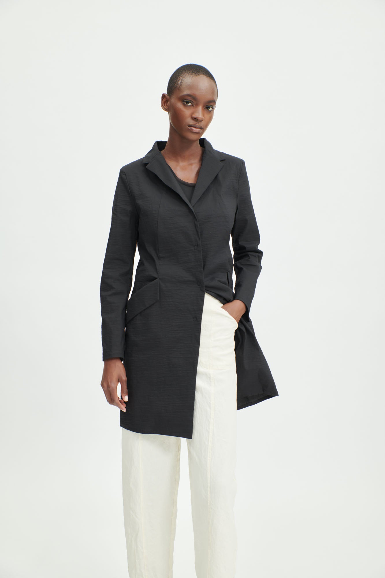 ALAM Long, black sporty blazer