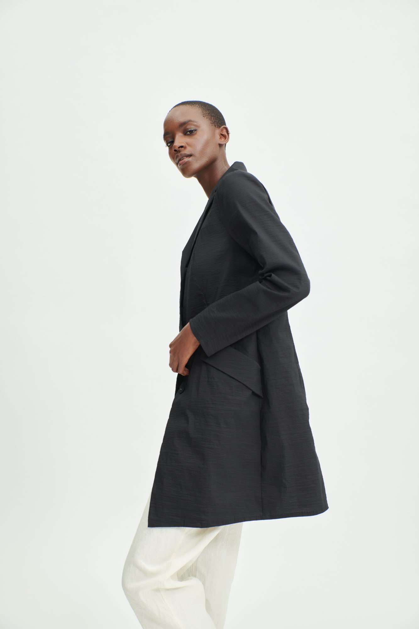 ALAM Long, black sporty blazer