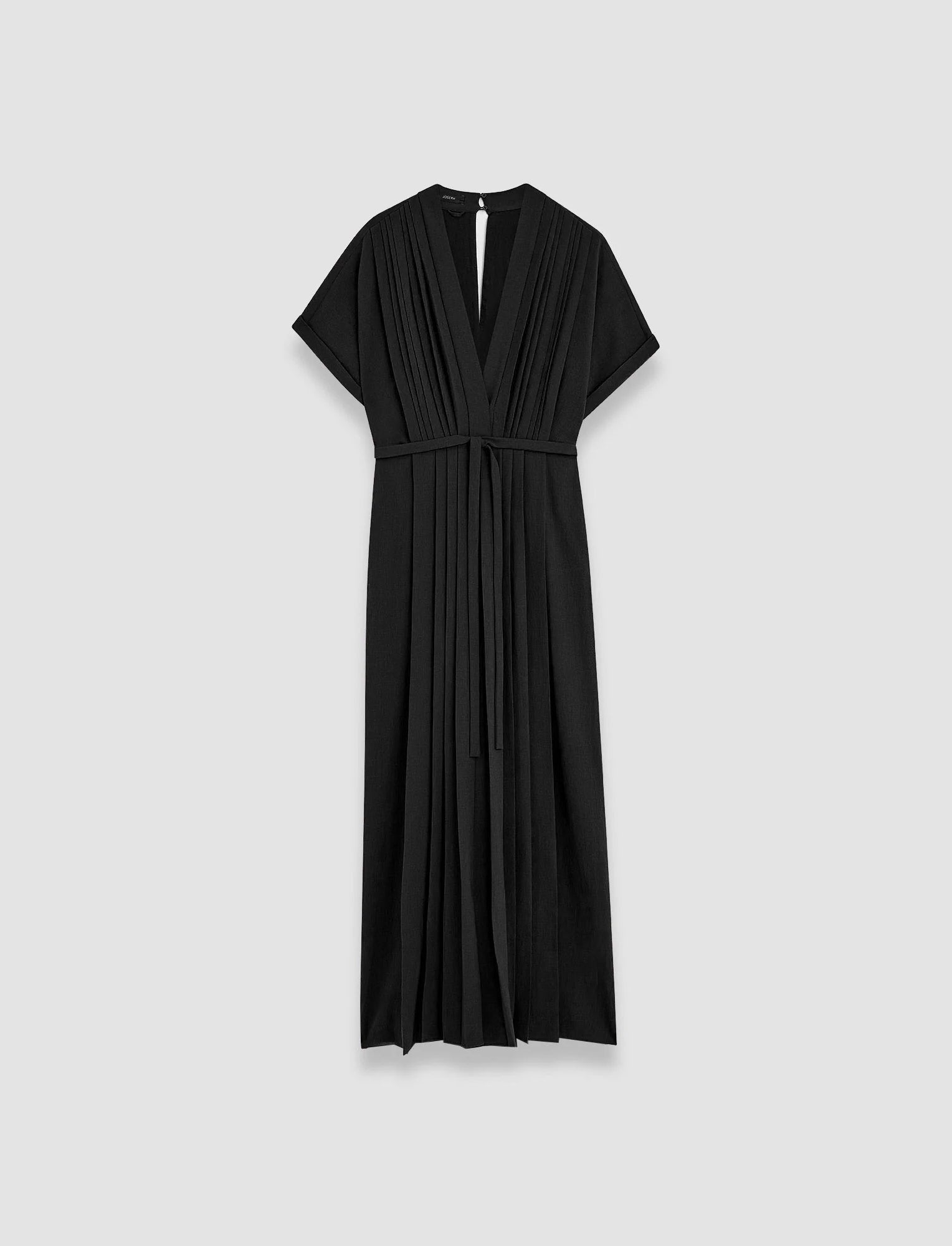JOSEPH Sofia Pleated Jumpsuit Black