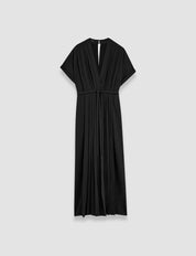 JOSEPH Sofia Pleated Jumpsuit Black
