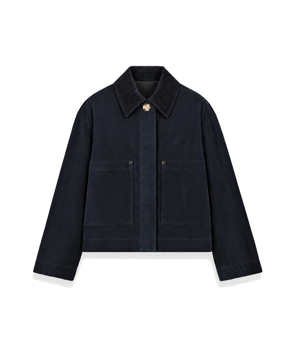 JOSEPH Aitna Cotton Jacket Dark Navy