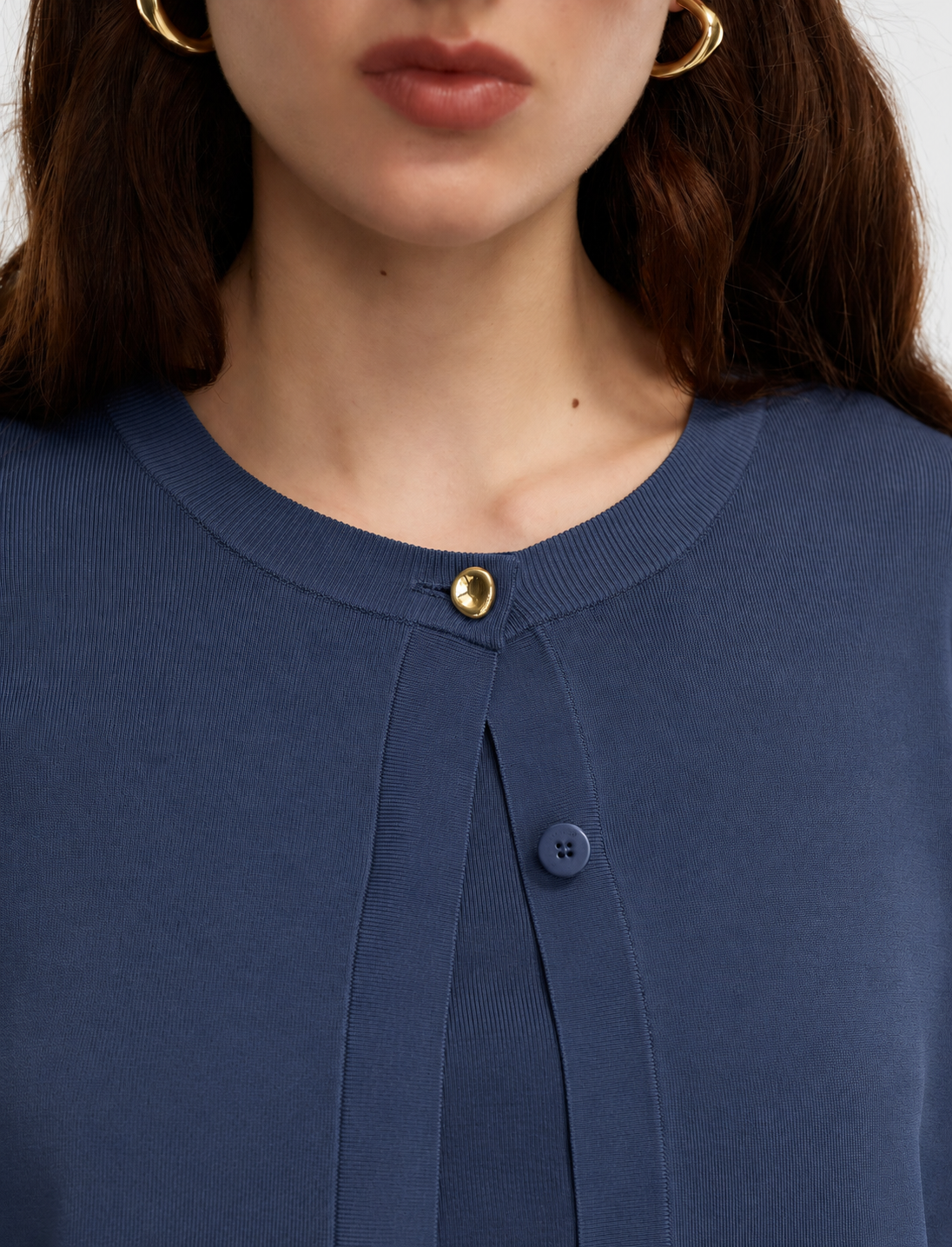 Joseph Artemis Light Viscose Knit Cardigan Blue