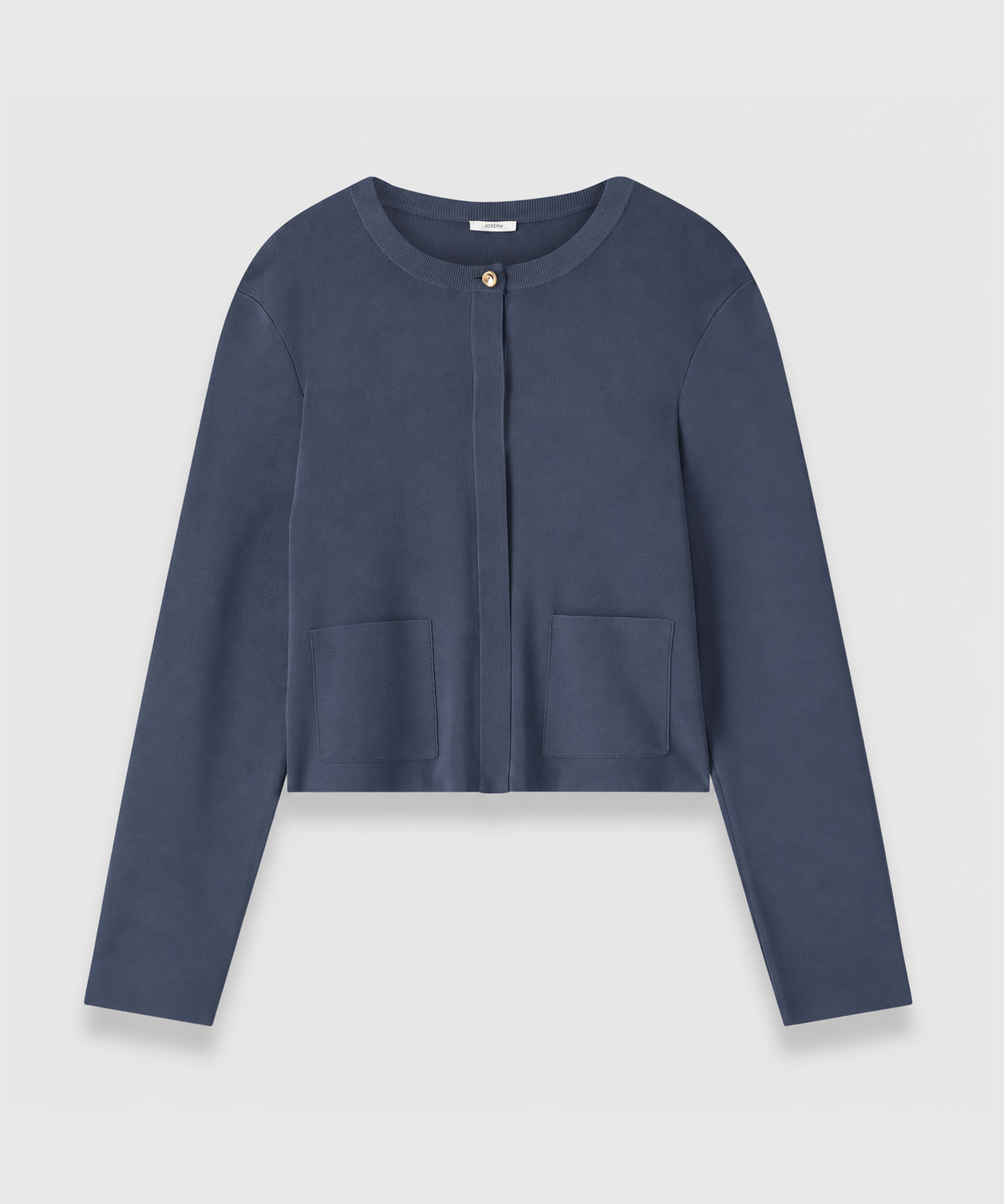 JOSEPH Artemis Light Viscose Knit Cardigan Blue