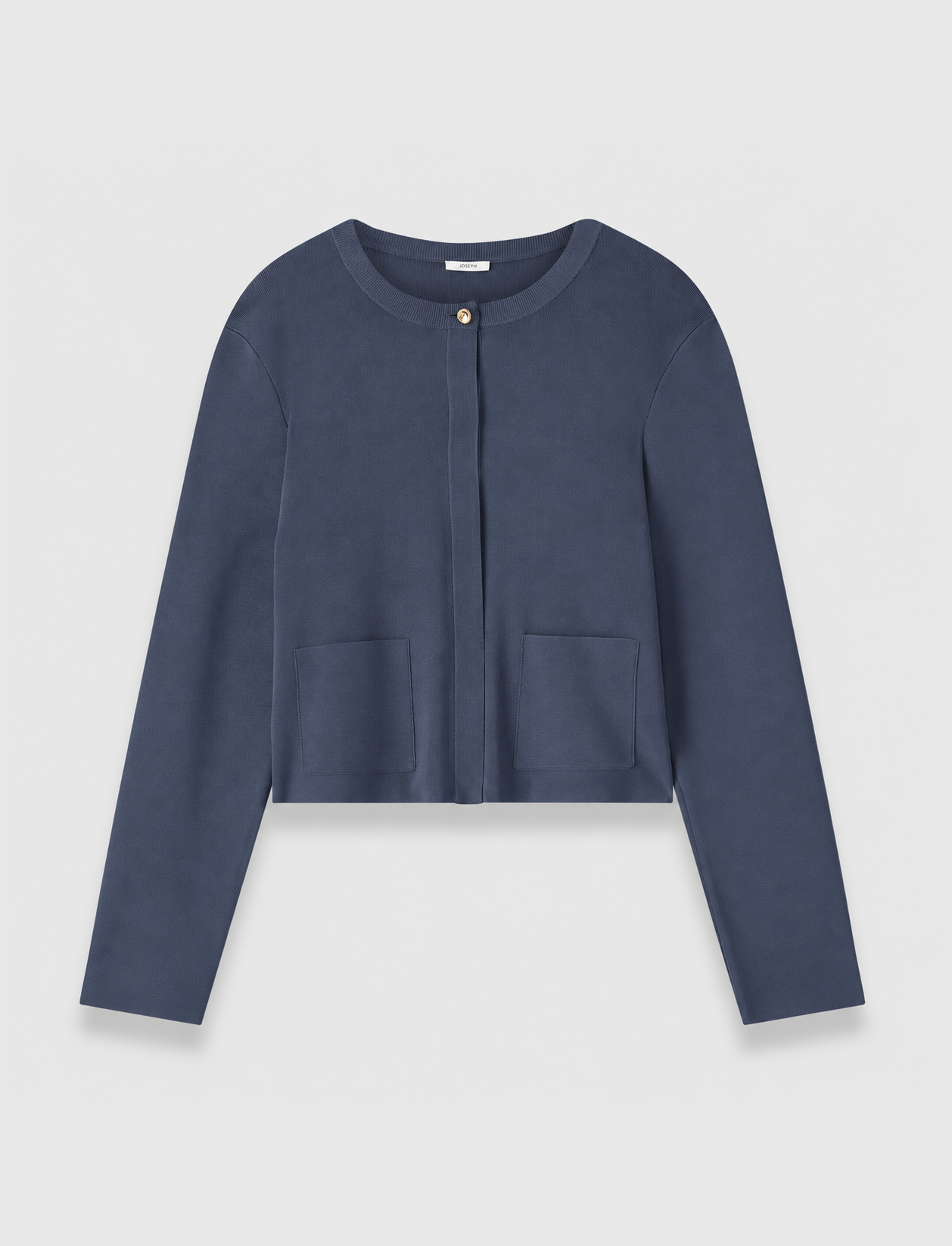 JOSEPH Artemis Light Viscose Knit Cardigan Blue