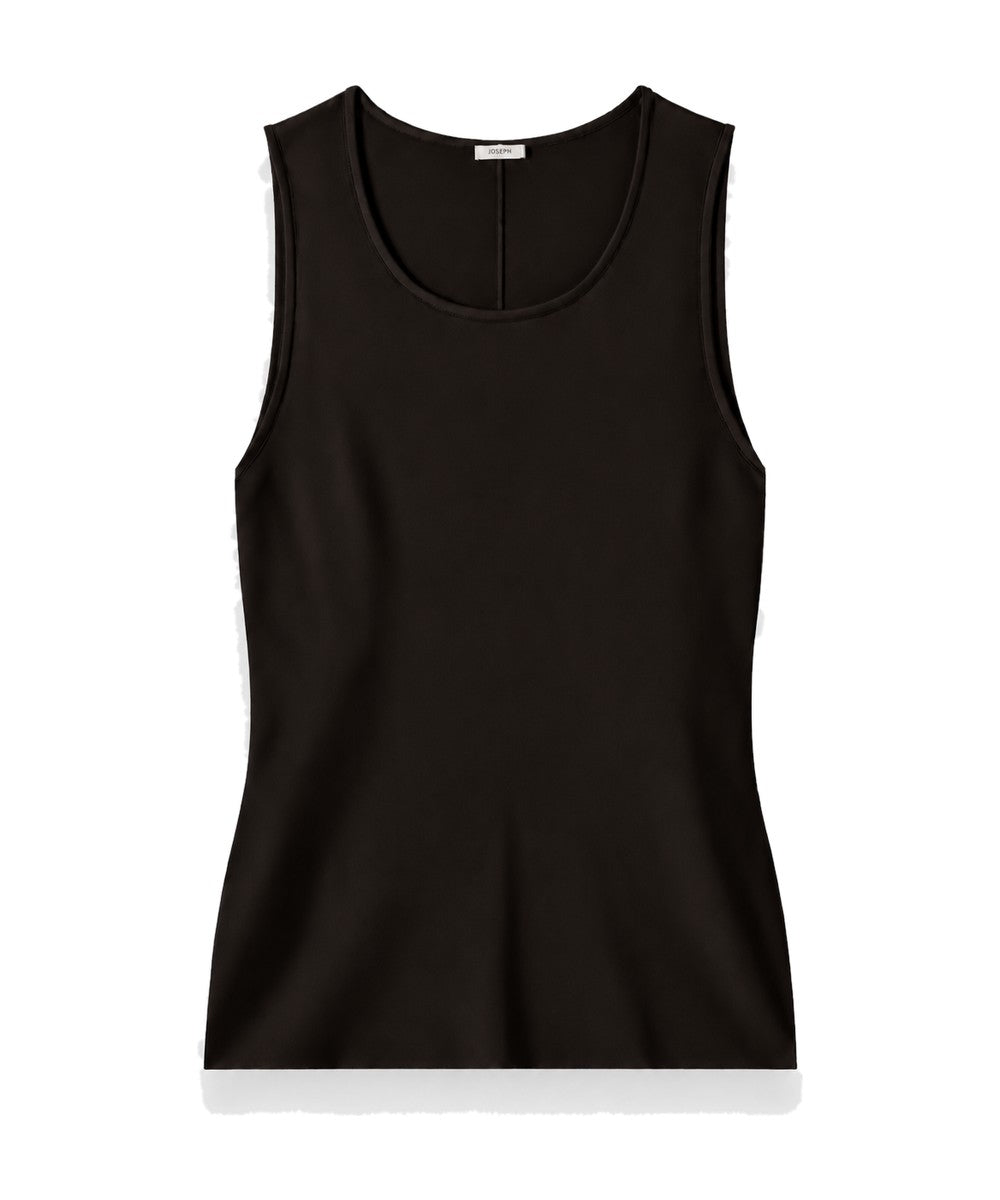 Joseph Rana Sleeveless Silk Blend Knit Brown