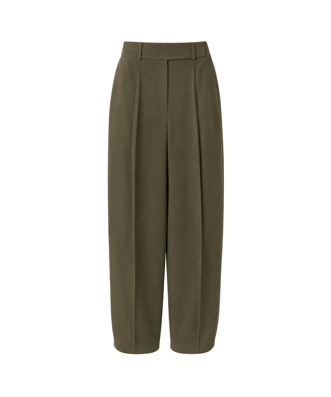 JOSEPH Rayen Viscose Tailoring Trousers Green