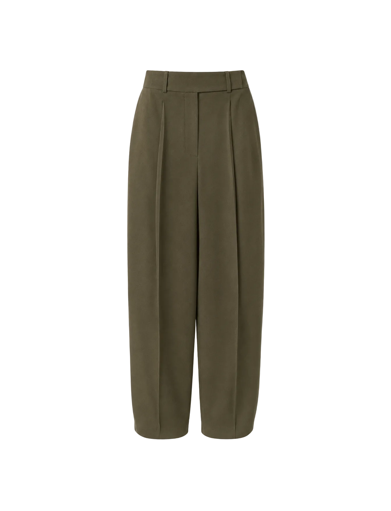 JOSEPH Rayen Viscose Tailoring Trousers Green