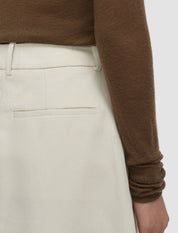 Kharis Cotton Twill Skirt Off White