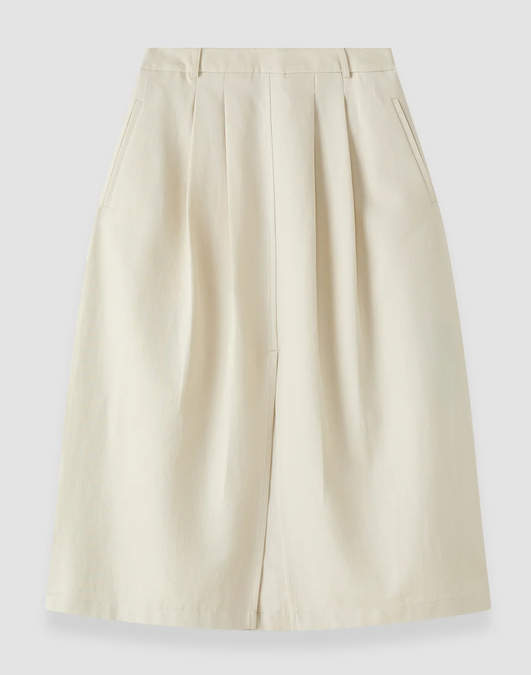 Kharis Cotton Twill Skirt Off White