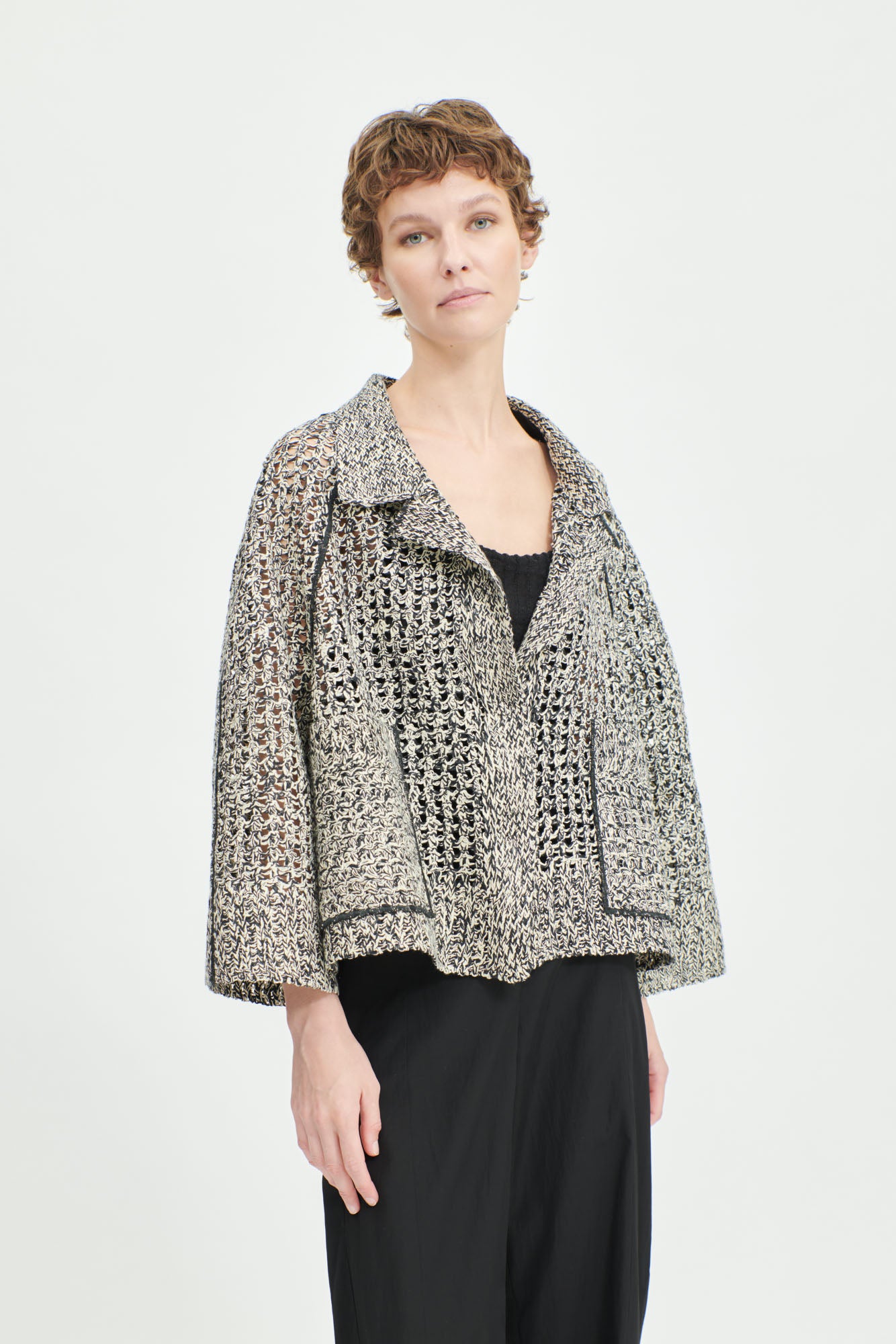 Black Knitted Cardigan