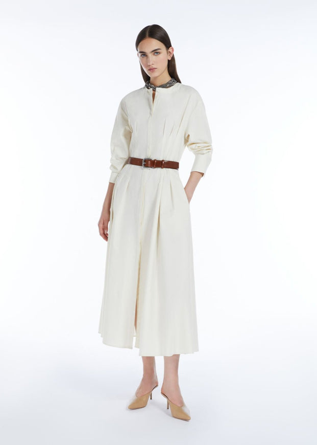Midi Shirt Dress Ivory