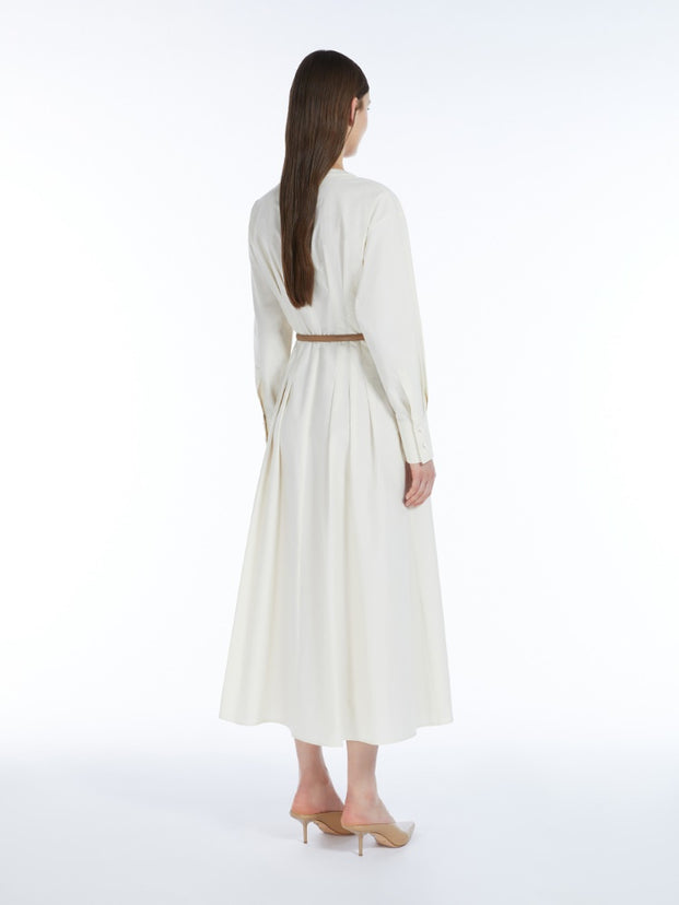 Midi Shirt Dress Ivory