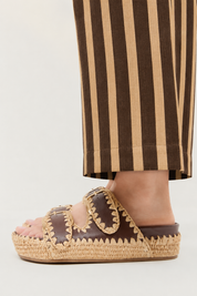 Loeffler Randall Nico Two Band Sandal Brown