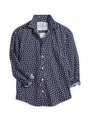 Frank & Eileen Eileen Relaxed Button-Up Shirt Navy White Stars