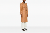 Magiaro Leather Trench Coat Caramel - Image 2 Sharpened