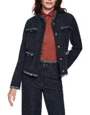 Vintage Indigo Tweed Jacket