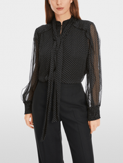 Spotty Bow-tie blouse