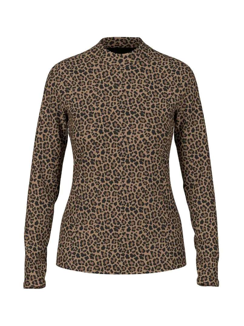 Marc Cain Leopard Print Long Sleeve Top
