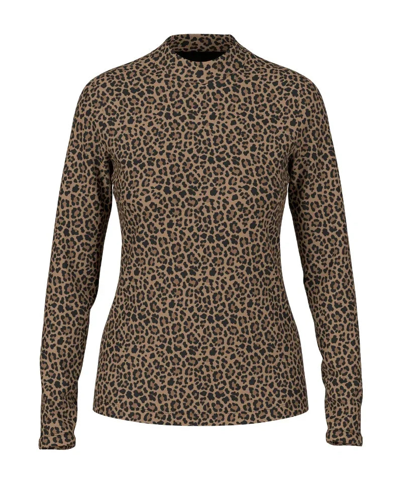 Marc Cain Leopard Print Long Sleeve Top