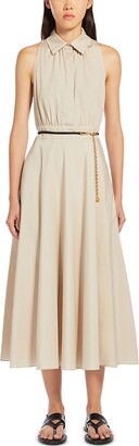 Adepto Beige Sleeveless Dress