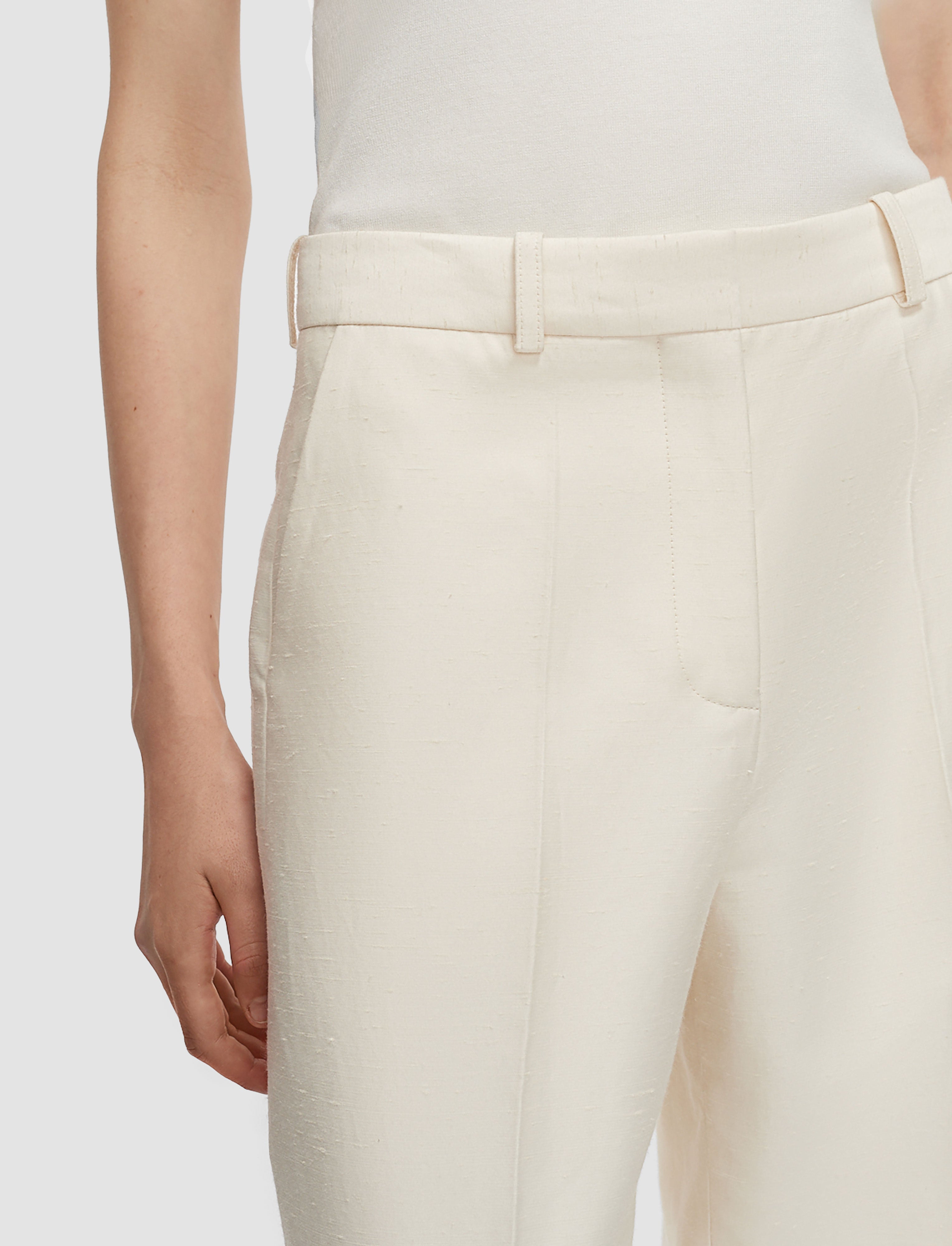 Mitae Sandstone Cotton Silk Blend Trousers