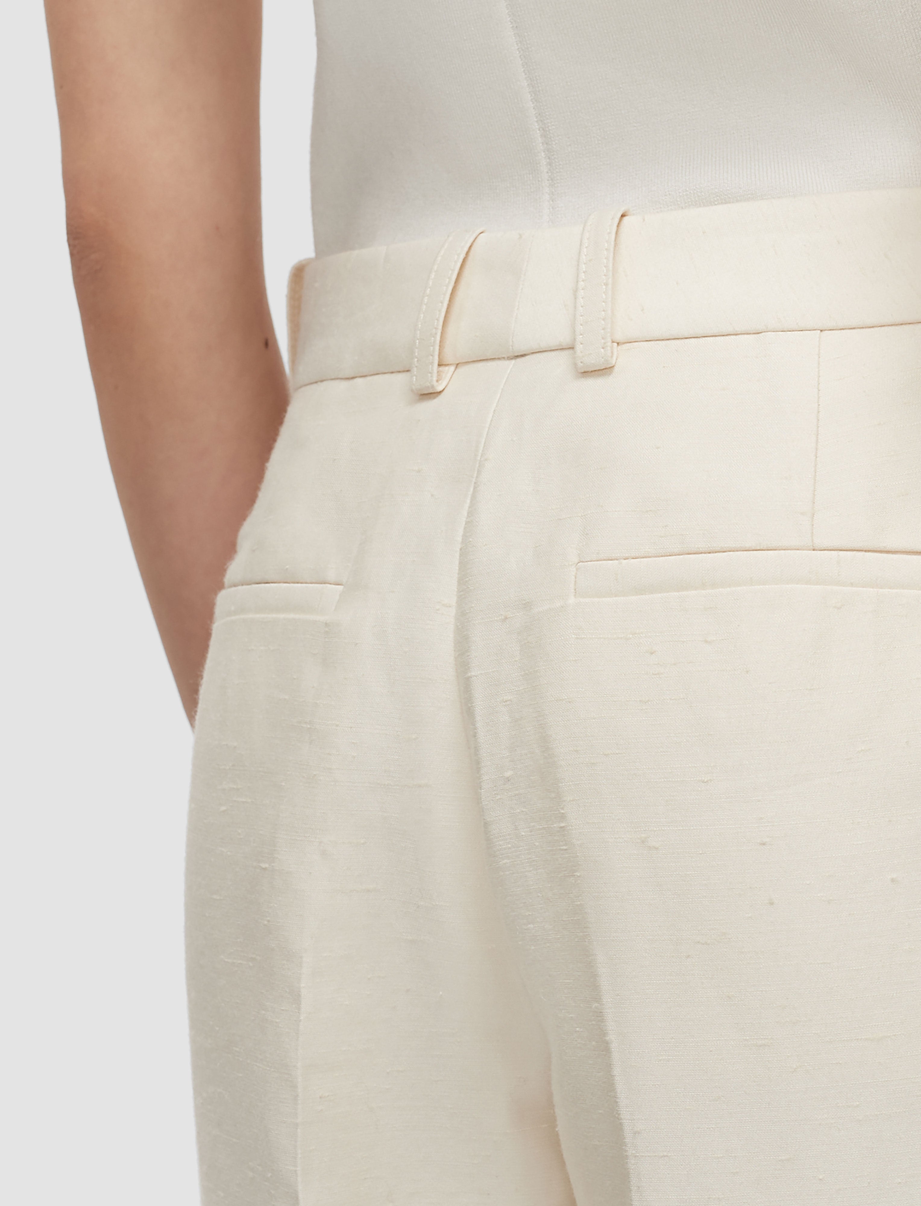 Mitae Sandstone Cotton Silk Blend Trousers