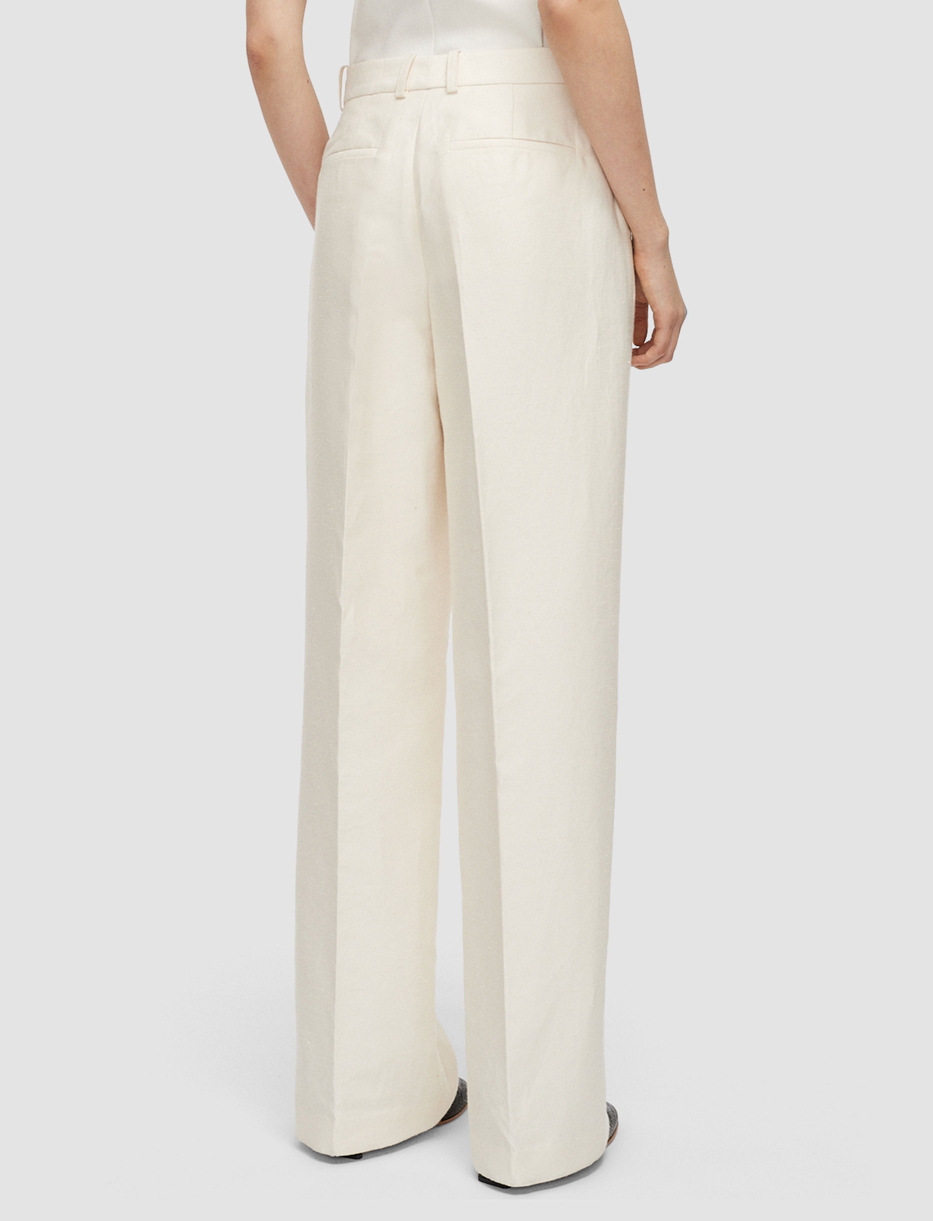 Mitae Sandstone Cotton Silk Blend Trousers