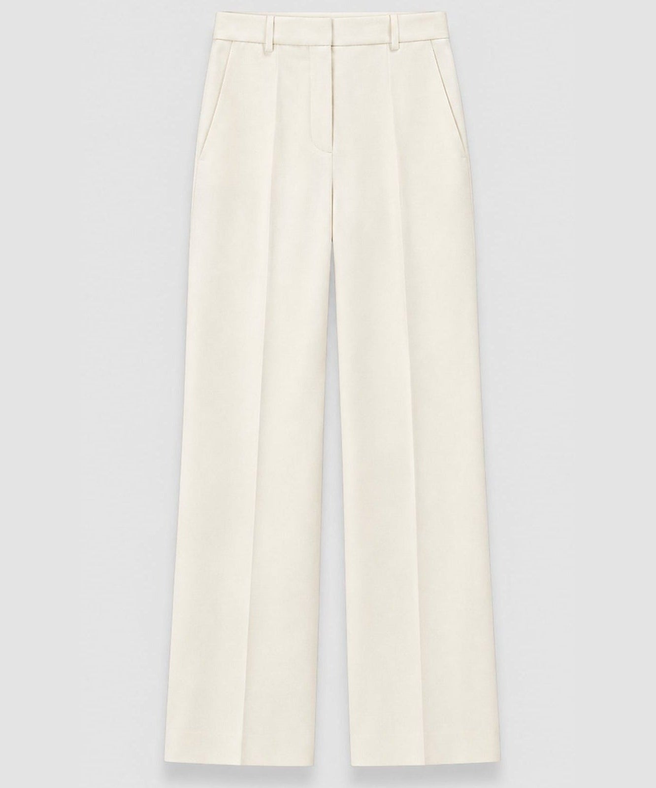 JOSEPH Mitae Sandstone Cotton Silk Blend Trousers