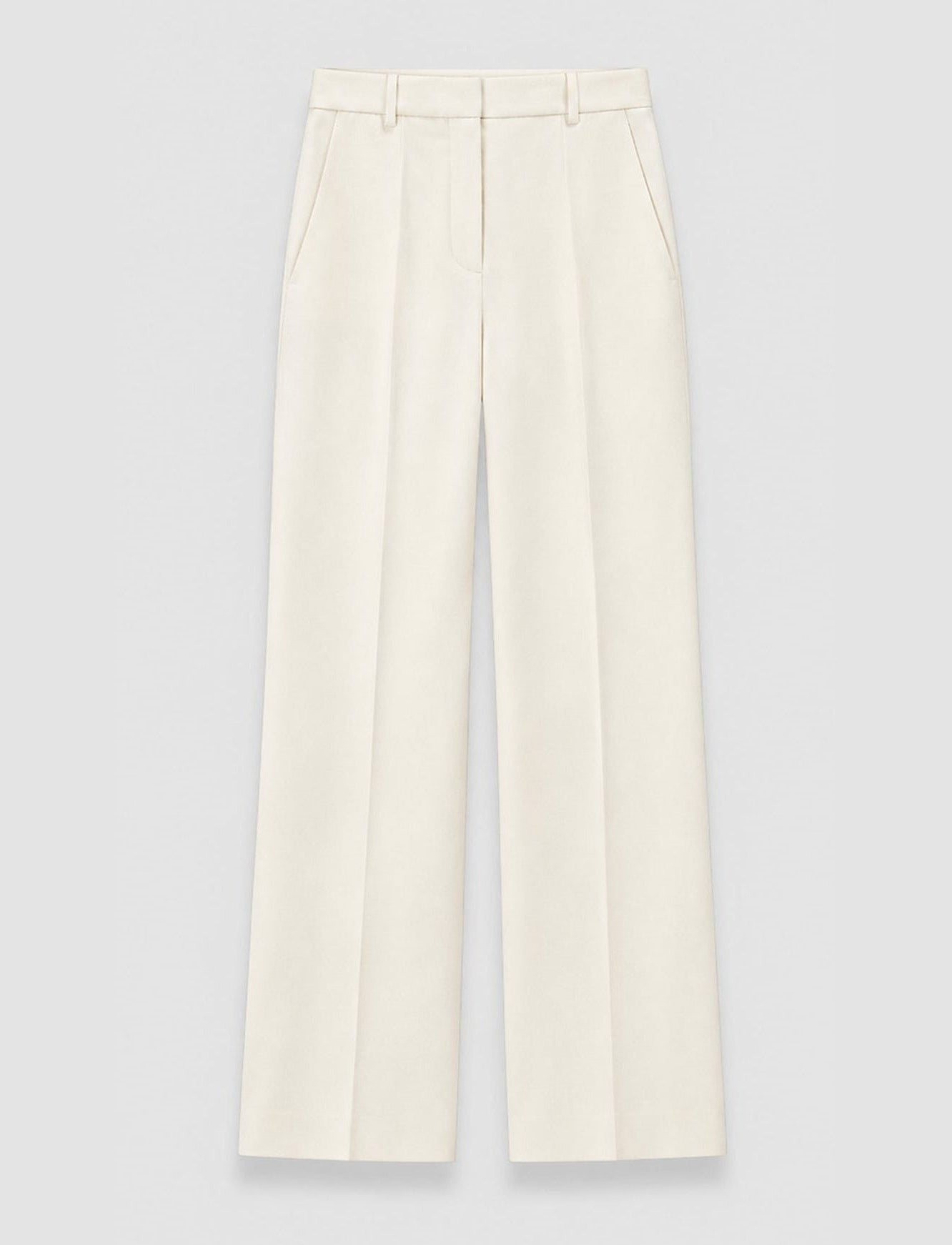 JOSEPH Mitae Sandstone Cotton Silk Blend Trousers