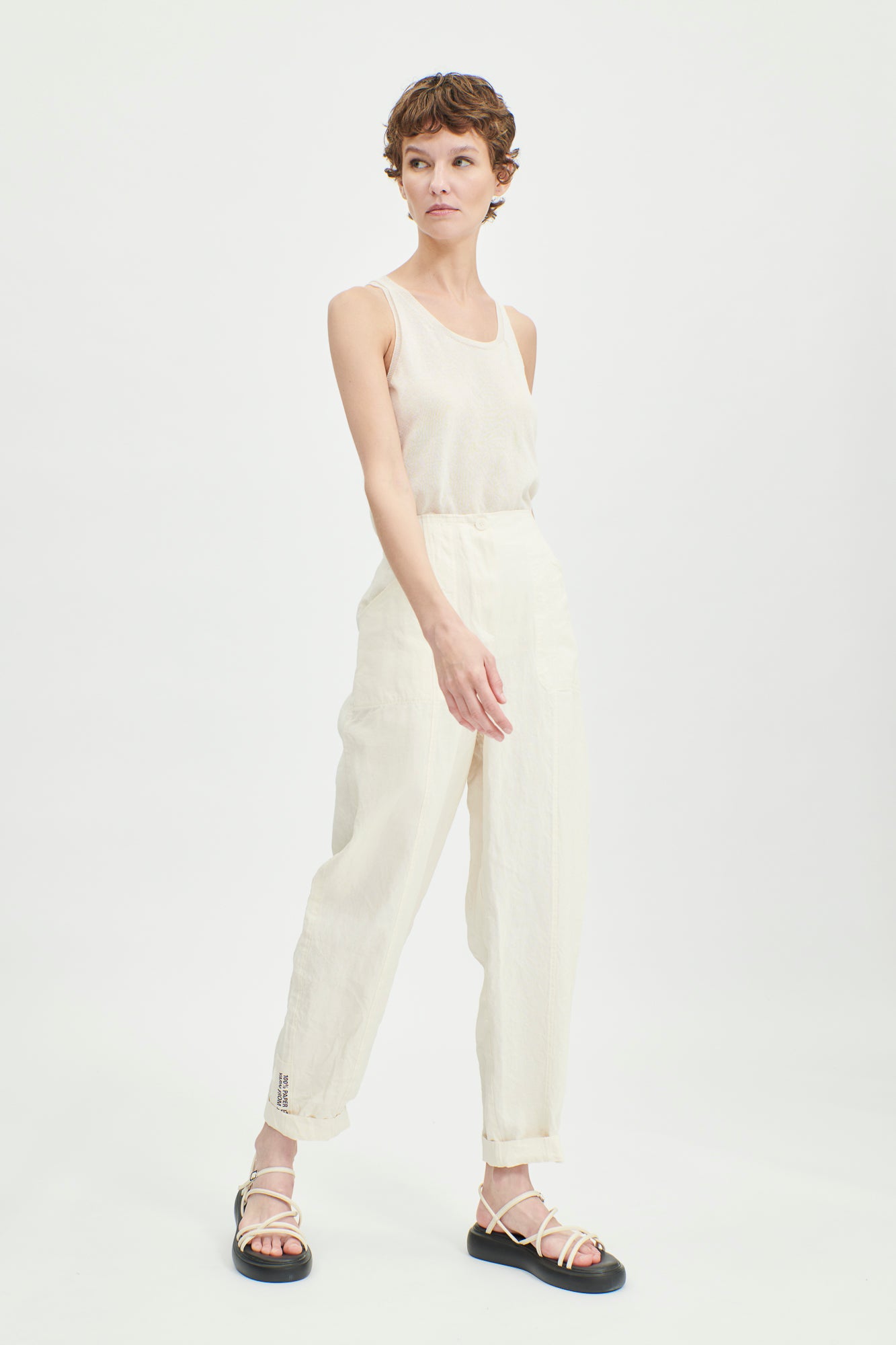 Cream Summer pants
