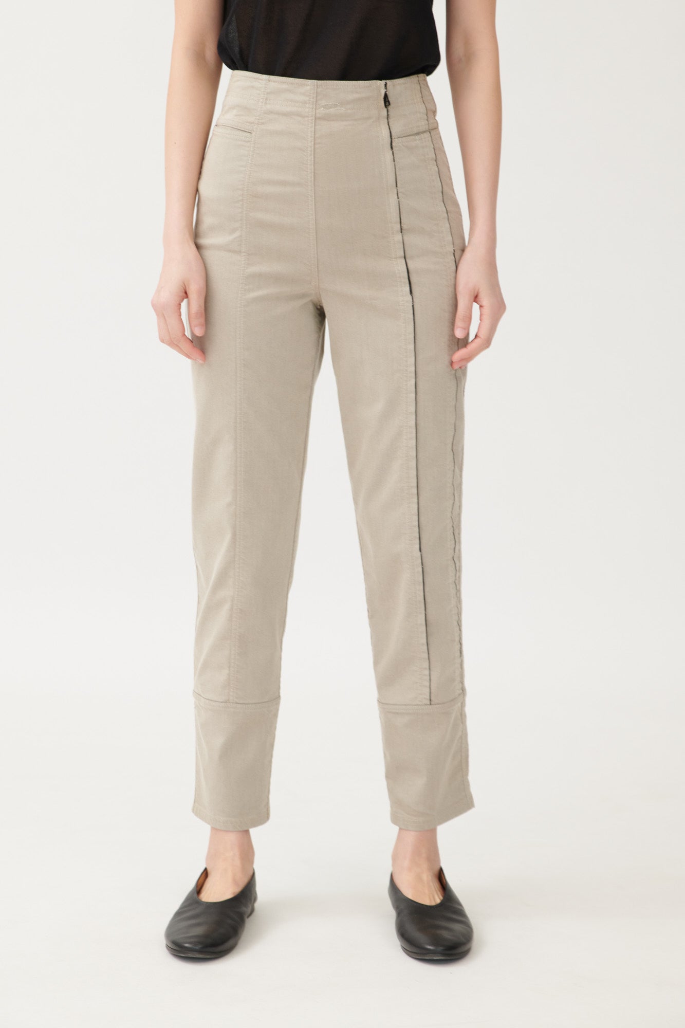 Nia Slim sporty pants washed finish