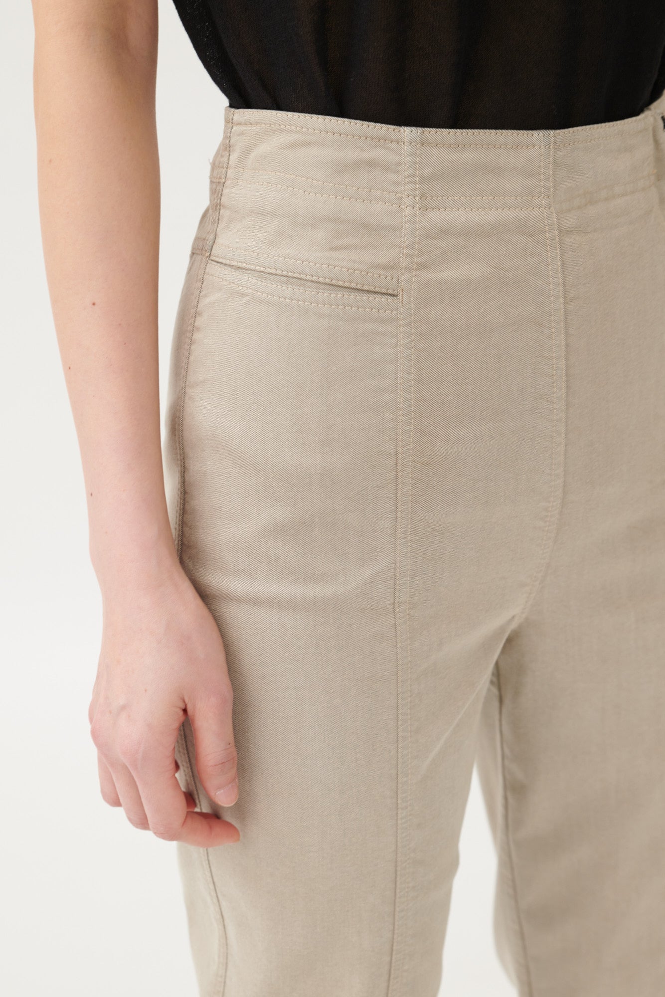 Nia Slim sporty pants washed finish