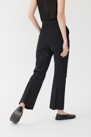 Vana Sporty, slim, cropped pants black
