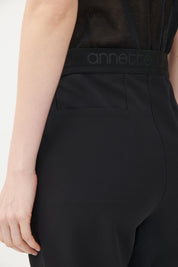 Vana Sporty, slim, cropped pants black