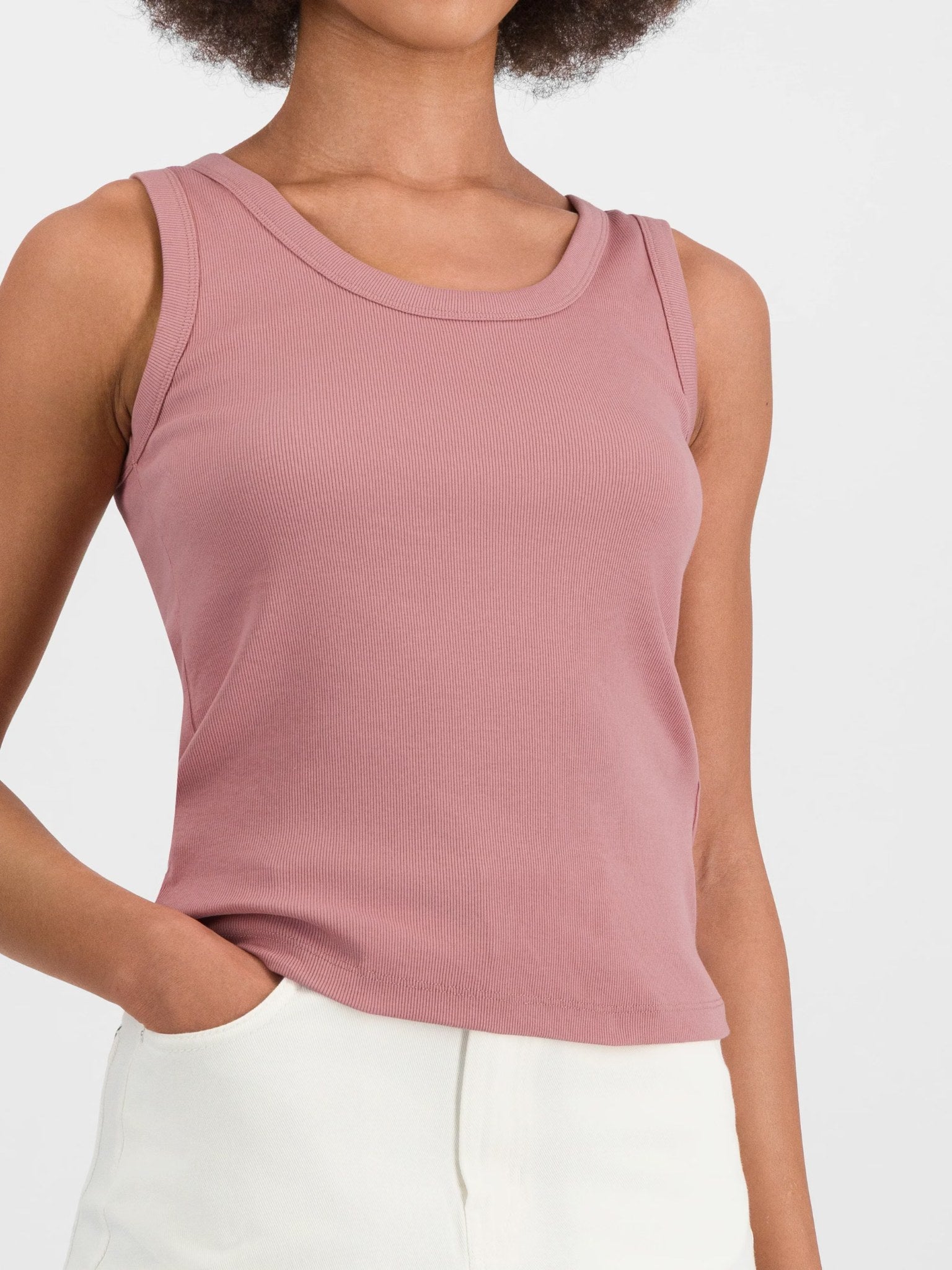 MultiC Jersey Singlet Antique Rose
