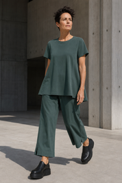Rundholz Black Label Ankle Length Wide Leg Pants