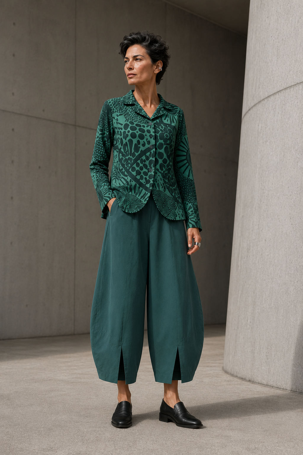 Rundholz Black Label Jacket Green Print
