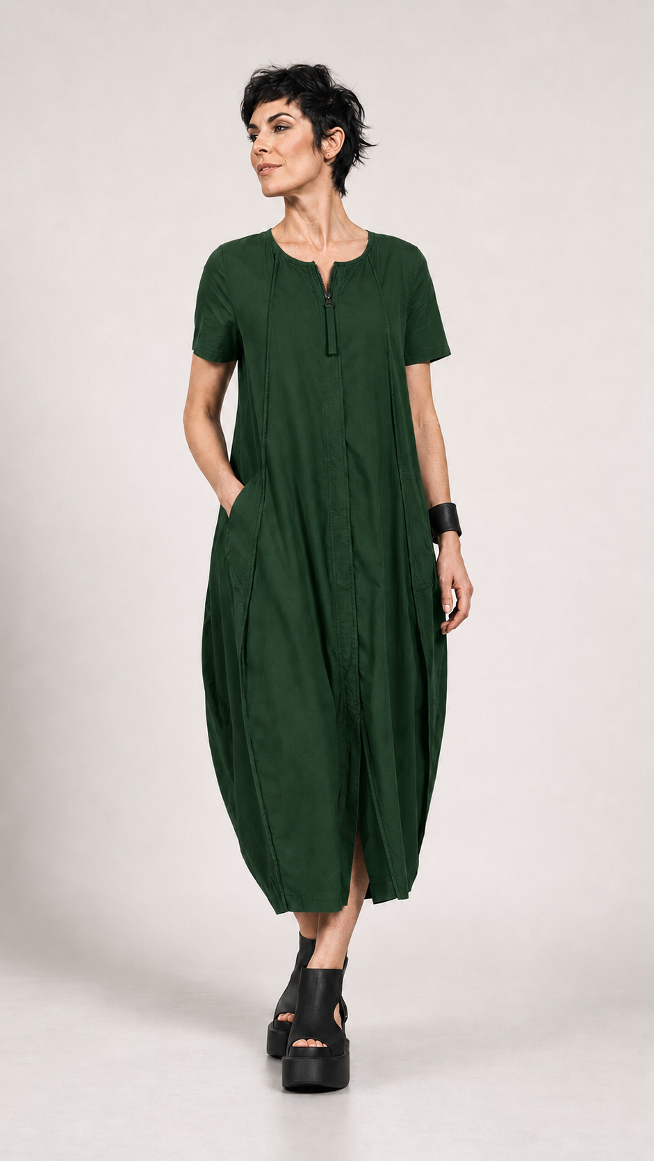 Rundholz Black Label Short Sleeved Dress Green