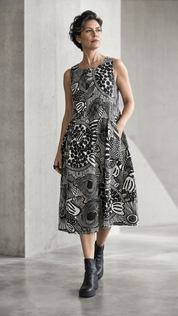 Rundholz Black Label Sleeveless Dress Black Print