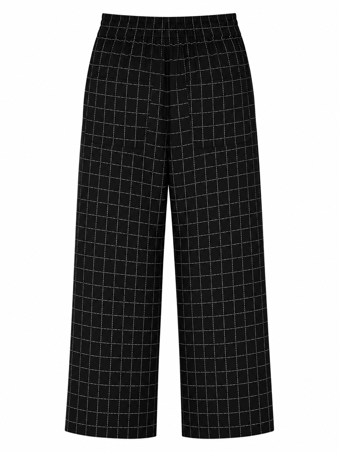 Rundholz Black Label Wide Leg Pants Black Check