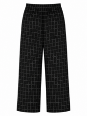 Rundholz Black Label Wide Leg Pants Black Check