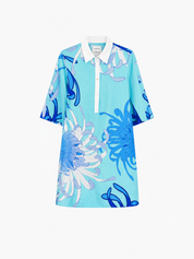 Sara Roka Jackalyn Shirt Dress Blue Dahlia