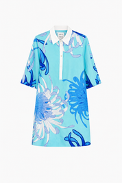 Sara Roka Jackalyn Shirt Dress Blue Dahlia