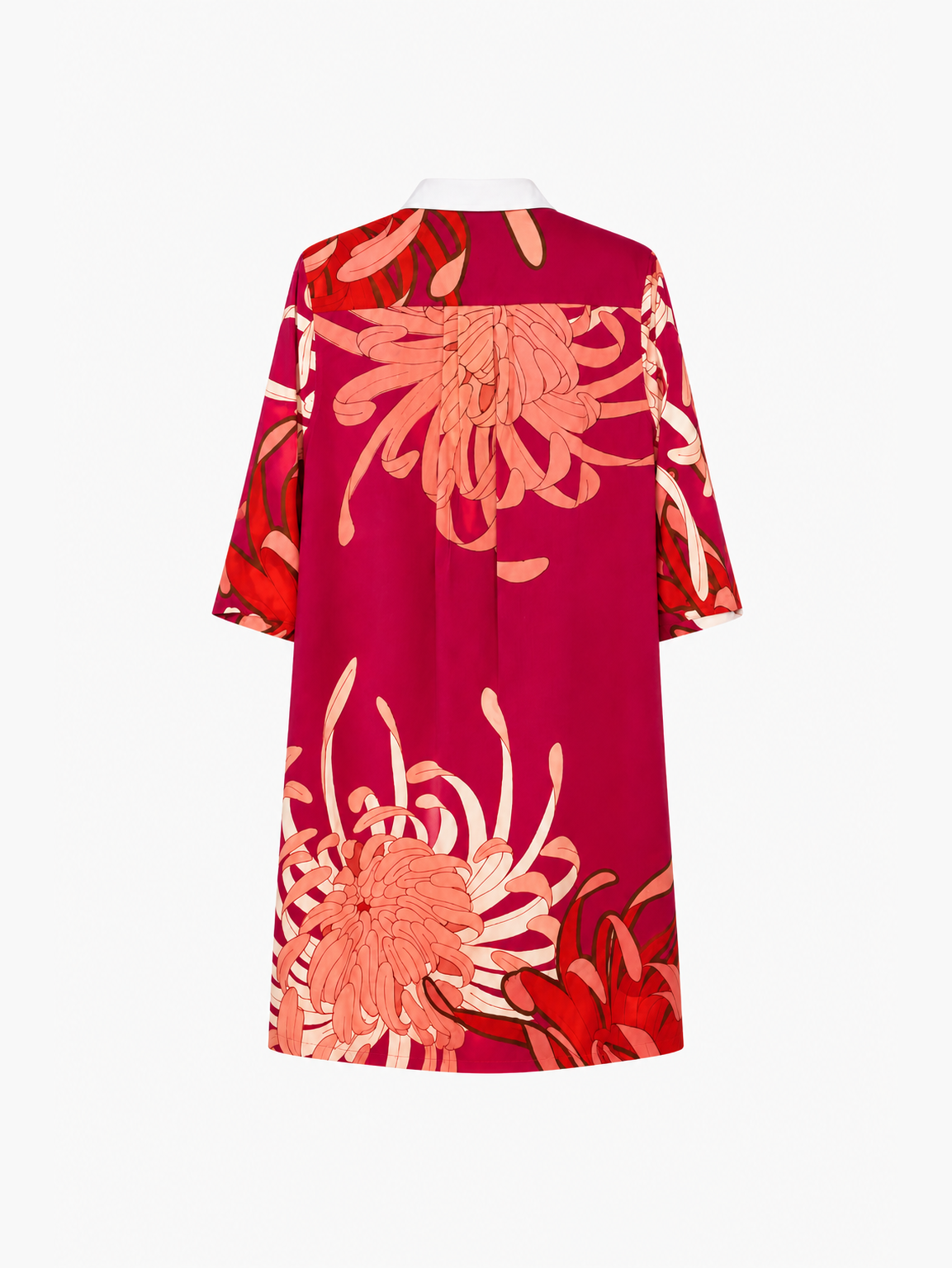 Sara Roka Jackalyn Shirt Dress Red Dahlia