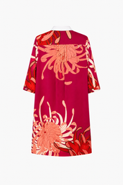 Sara Roka Jackalyn Shirt Dress Red Dahlia
